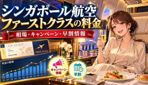 シンガポール航空ファーストクラスの料金の相場｜キャンペーンと早割情報付き