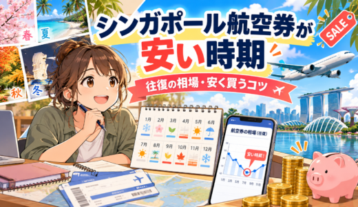 シンガポール行きの航空券はいつが安い時期？往復の相場・格安の値段を徹底比較！
