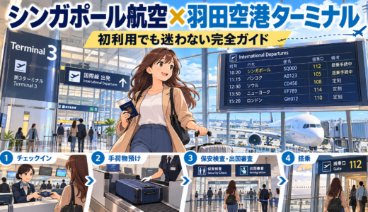 【シンガポール航空】羽田空港ターミナル初利用でも迷わない完全ガイド