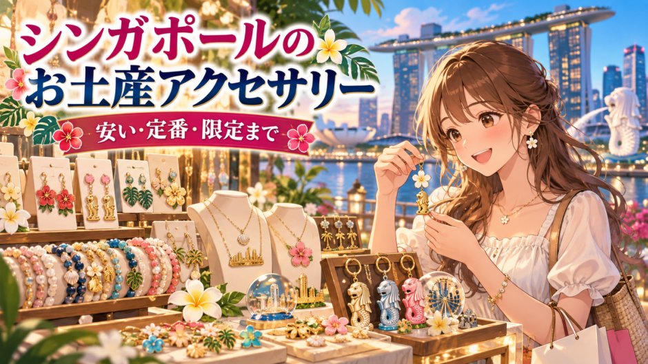 シンガポールのお土産アクセサリーを選ぶイメージ