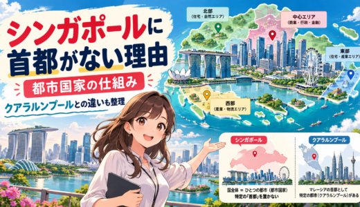 【シンガポールに首都がない理由】クアラルンプールとは無関係！都市国家の仕組みと誤解を整理