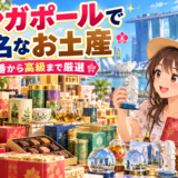 シンガポールの有名なお土産を選ぶイメージ