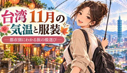 台湾の11月の気温・天気と服装｜日本の何月並みか都市別に解説