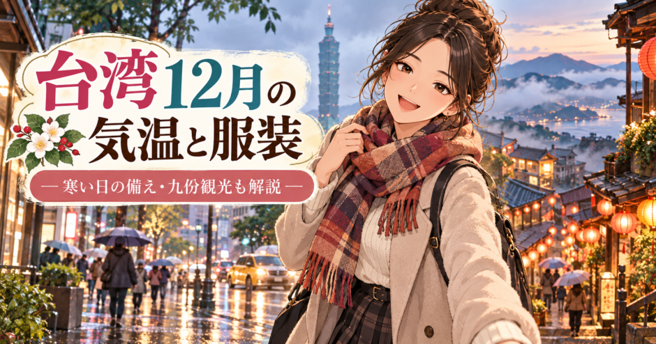 台湾12月の気温と旅行時の服装イメージ