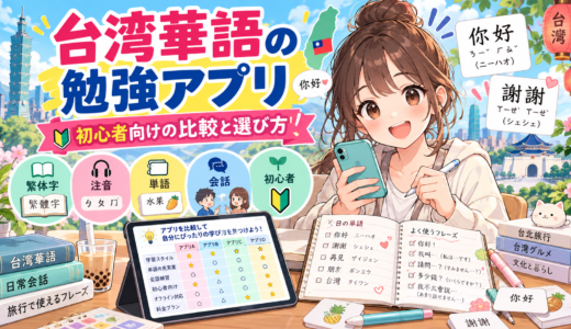 【初心者必見】台湾華語の勉強アプリ比較と選び方完全ガイド