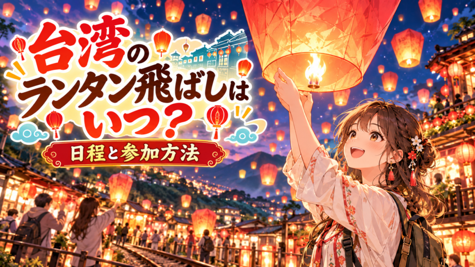 台湾のランタン飛ばし