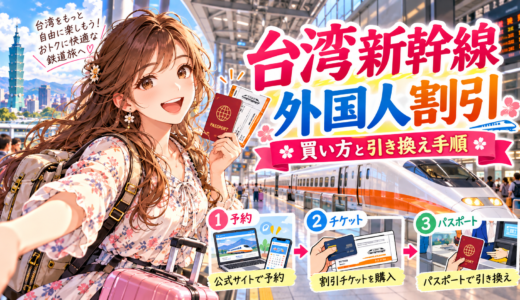 【台湾新幹線】外国人割引での買い方徹底ガイド｜予約から引換まで全手順解説