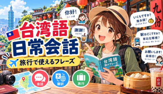 台湾語の日常会話一覧｜旅行中に役立つフレーズと単語を完全マスター