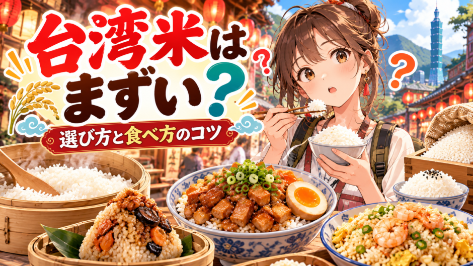 台湾米はまずいのか、選び方と食べ方
