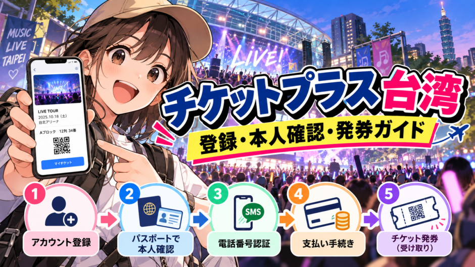 台湾のライブチケット登録から発券までをイメージしたイベント会場