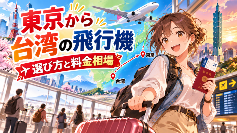 東京から台湾への飛行機